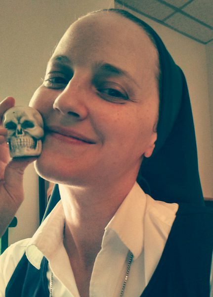 Sr. Theresa and skull