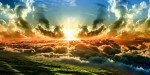 SUN IN SKY WITH CLOUDS
