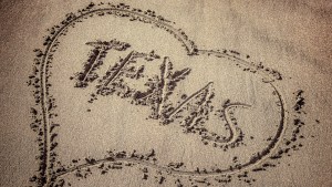 TEXAS WRITTEN IN SAND