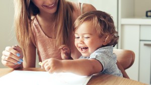 Child and Son Laughing