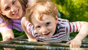 Child Climbing Ladder