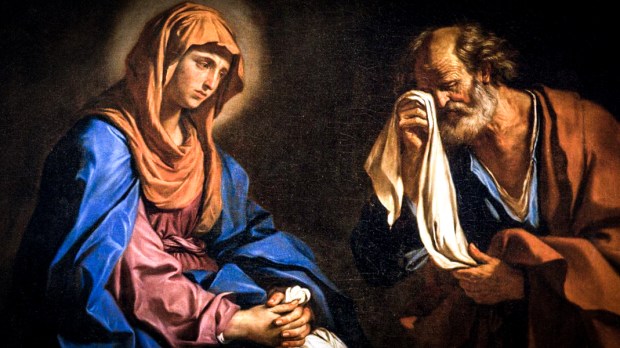SAINT PETER WITH MARY