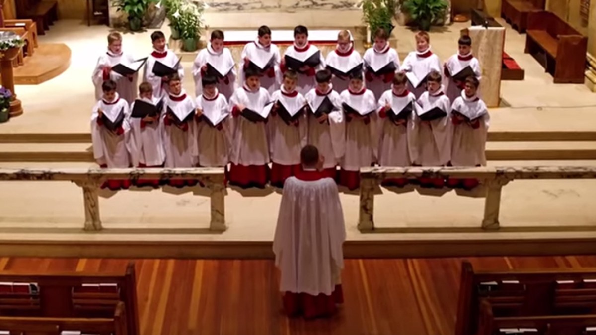 THE BOYS OF ST PAULS CHOIR SCHOOL