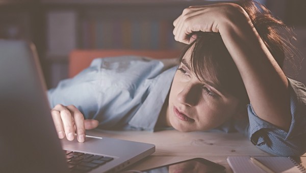 EXHAUSTED,WOMAN,WORKING