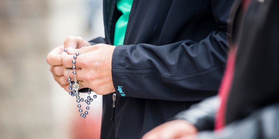 What prayers do you say at the end of the Rosary?