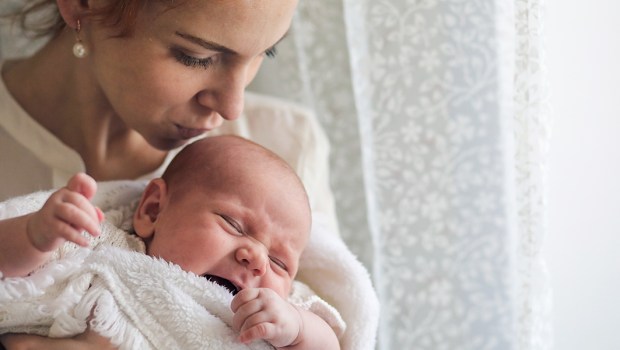 Mother and crying Child