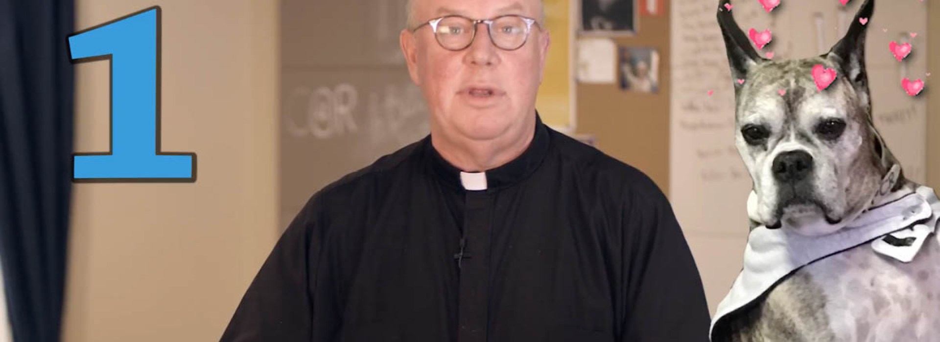 PRIEST WITH DOGS