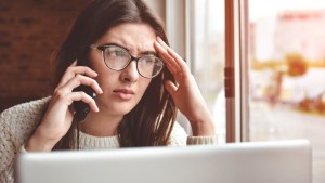 STRESSED,WOMAN,COFFEE,WORK