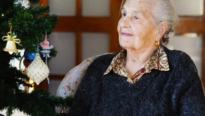 Senior Woman on Christmas