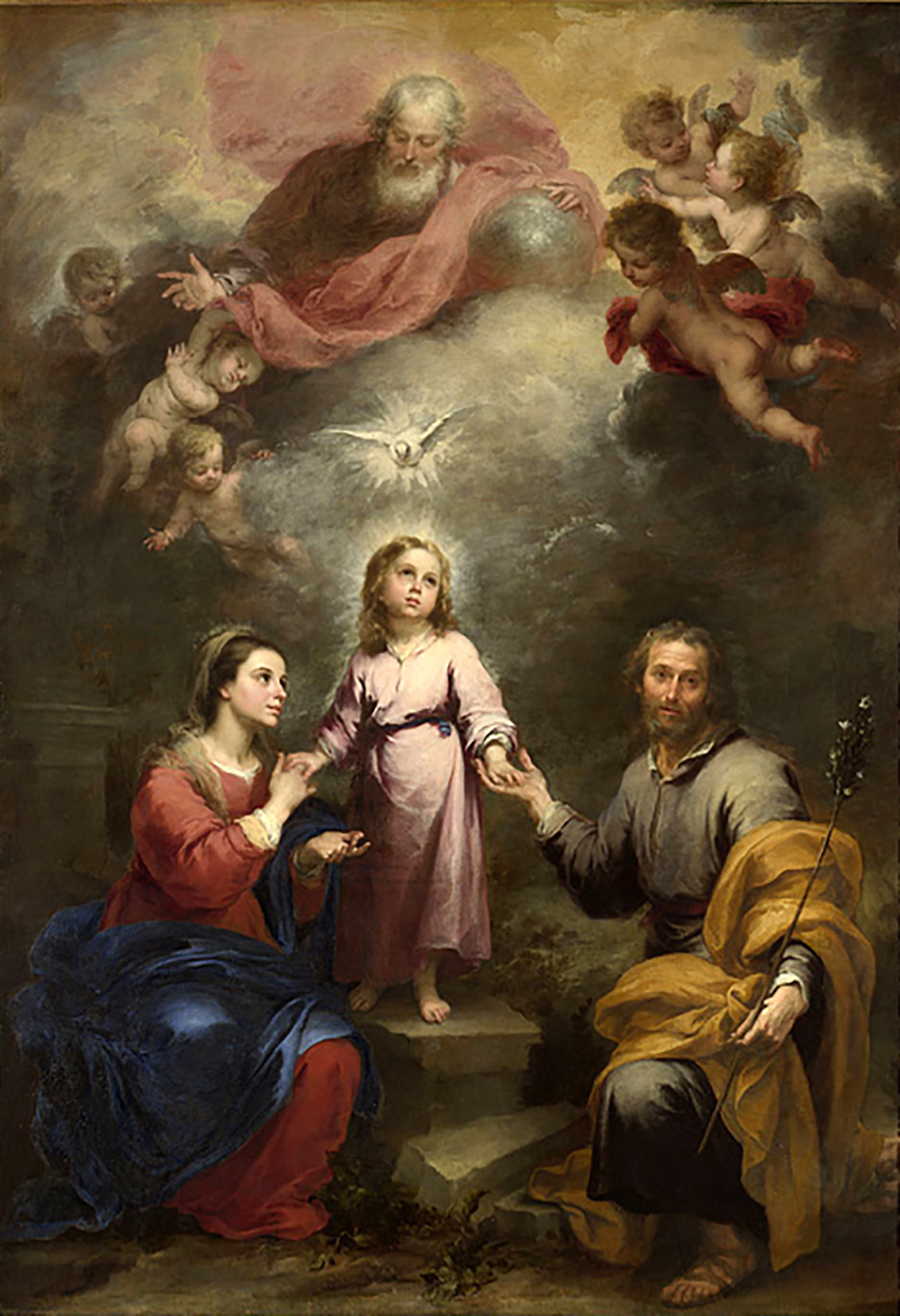 Holy Family with the Holy Spirit, Murillo, 1675-1682.