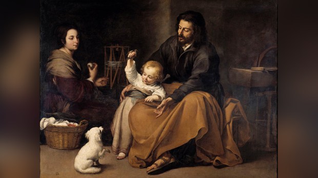 THE HOLY FAMILY WITH A BIRD