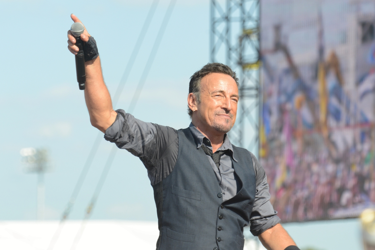 Bruce Springsteen and the E Street Band perform at the New Orleans Jazz and Heritage Festival