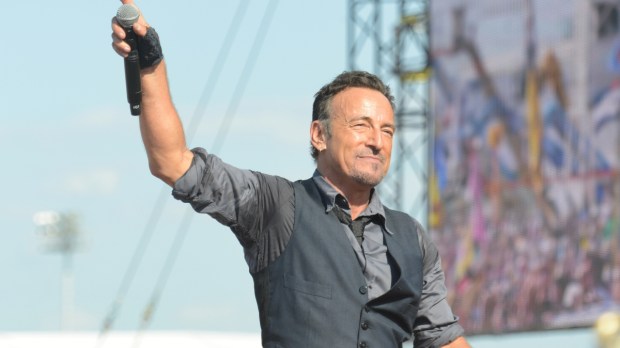 Bruce Springsteen and the E Street Band perform at the New Orleans Jazz and Heritage Festival