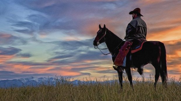 riding-off-sunset-cowboy-by-outdoorsman-shutterstock_314398844