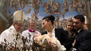 POPE FRANCIS,BABY
