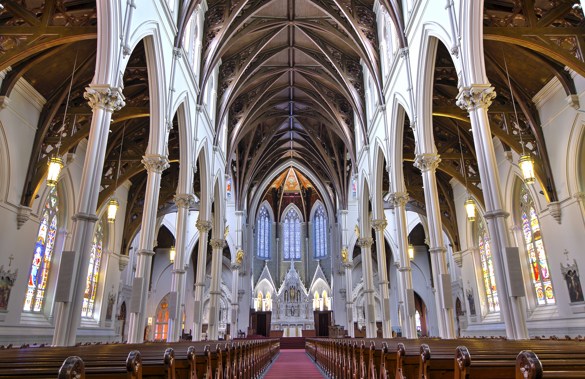 inside old roman catholic church