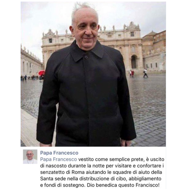 Papa Francisco fake news