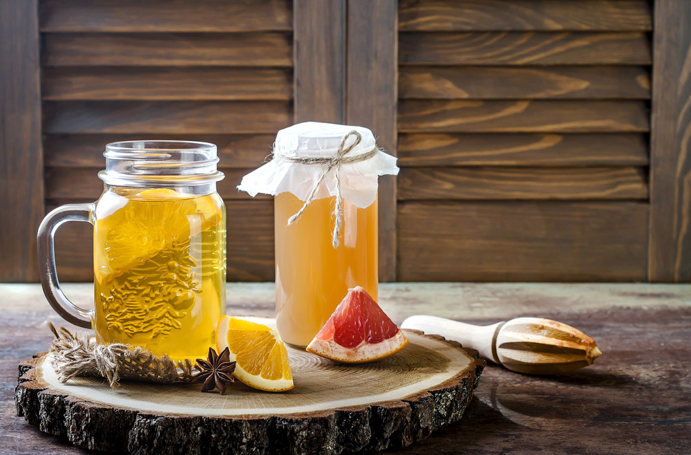 KOMBUCHA,TEA,FERMENTED