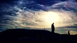 JESUS STATUE ON A HILL