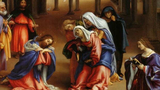 JESUS LEAVING MARY