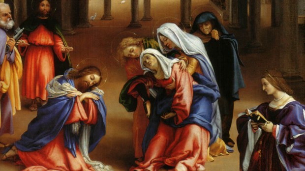 JESUS LEAVING MARY