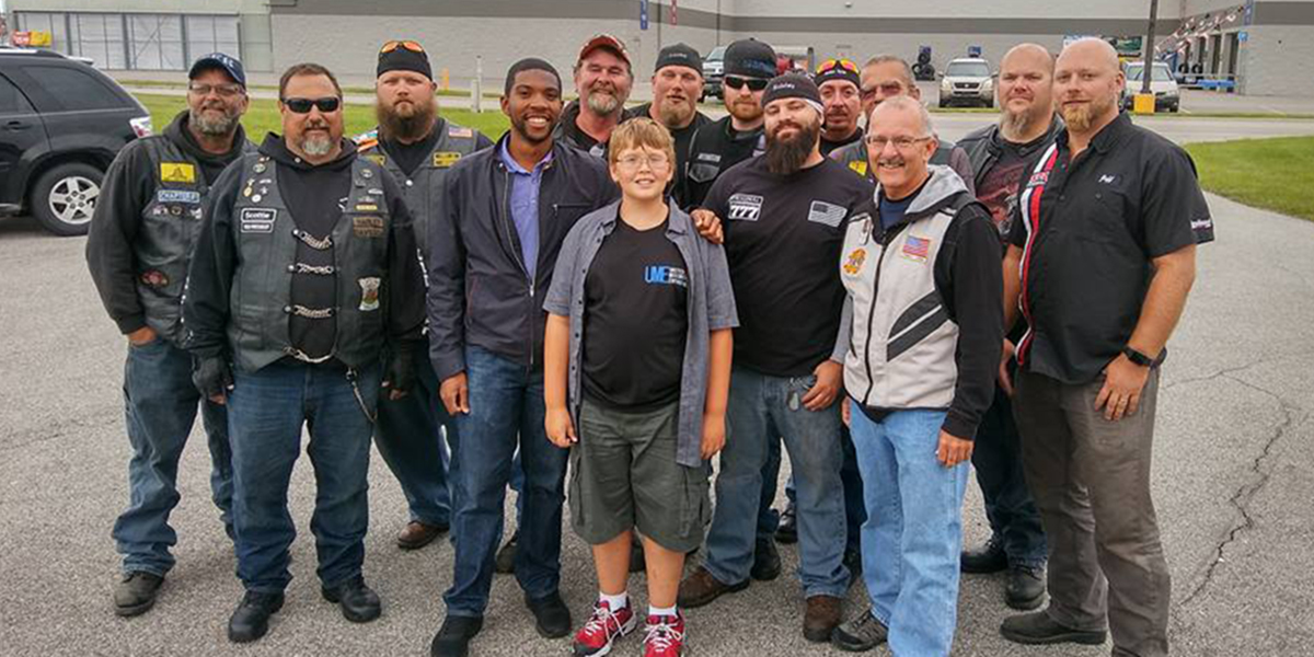 When bikers came to the rescue of a bullied schoolboy