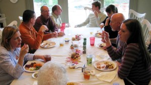 FAMILY AROUND TABLE