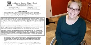Students devise &#8220;active shooter plan&#8221; for wheelchair-bound teacher
