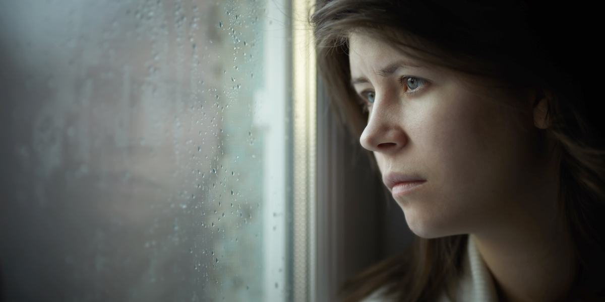 WOMAN,ALONE,DEPRESSED