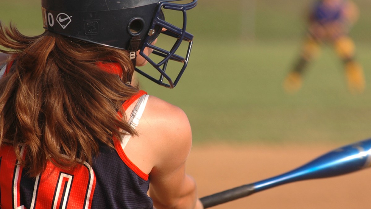 GIRL,SOFTBALL,BAT