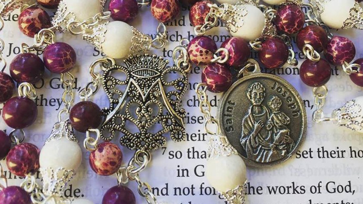 ST. JOSEPH,ROSARY,MEDAL
