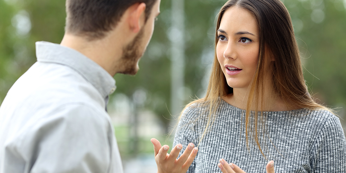 COUPLE TALKING