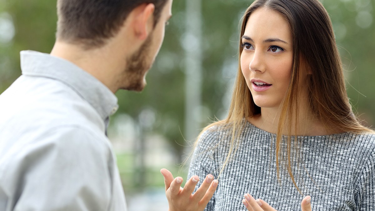COUPLE TALKING