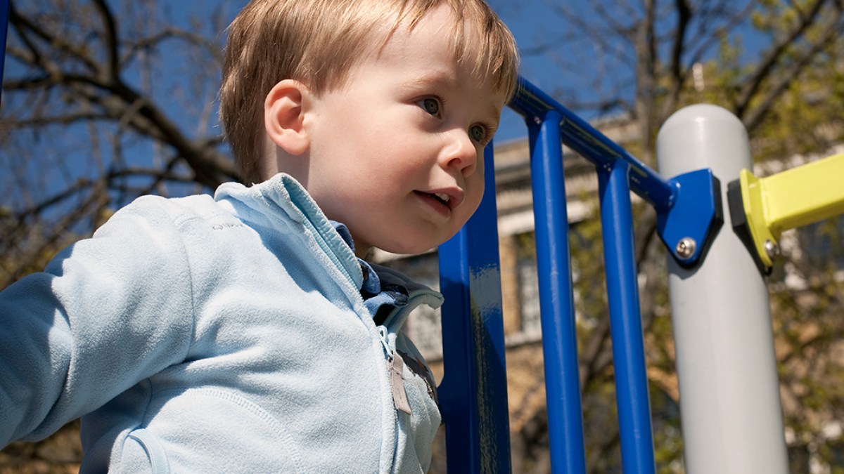 CHILD ON PLAYGROUND