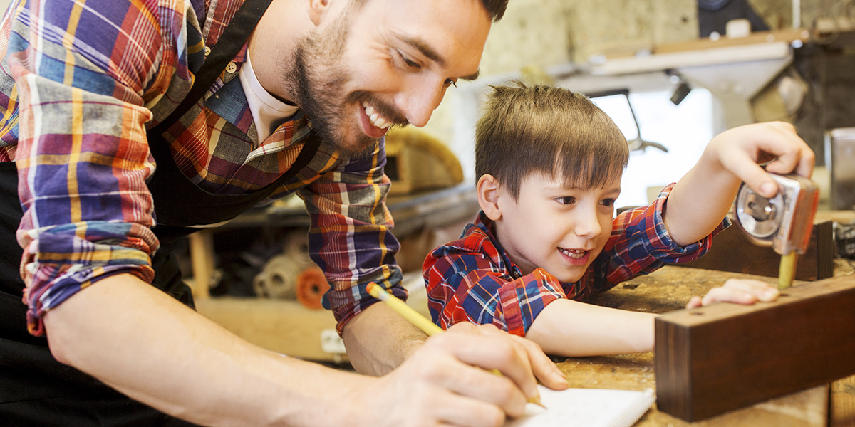 FATHER AND SON WORKING