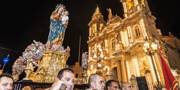 PROCESSION,MALTA,MARY