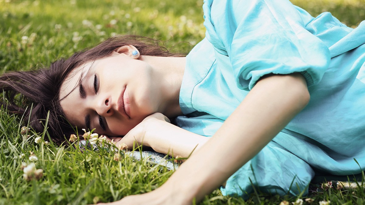 WOMAN NAPPING