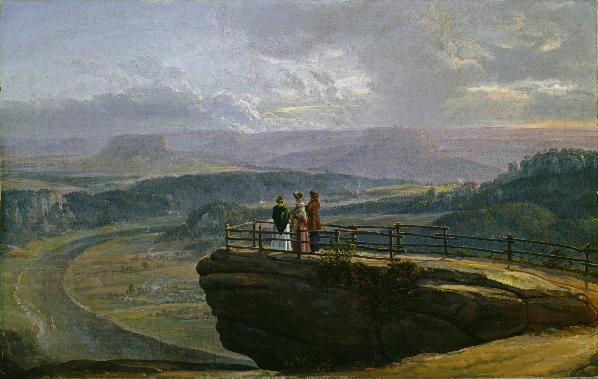 View from Vstei, Johan Christian Dahl, 1819