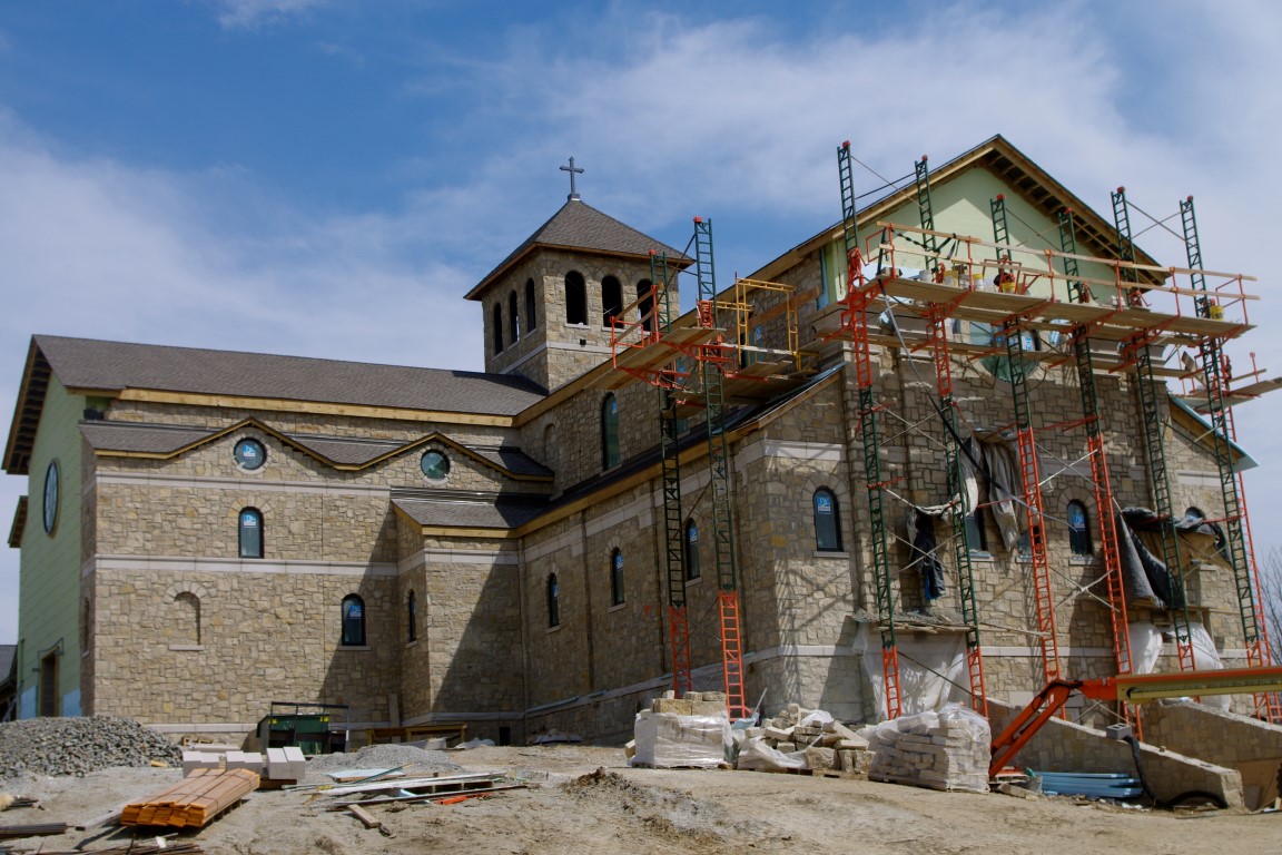new church under construction, Benedictines of Mary (Medium)