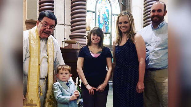 FAMILY AT CHURCH