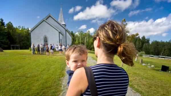FAMILY AT CHURCH