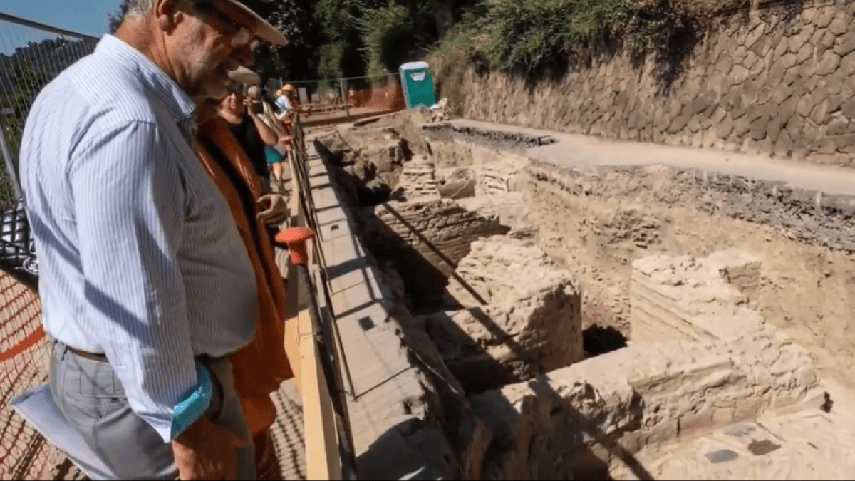 Roman dig site