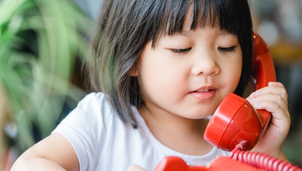 CHILD ON PHONE
