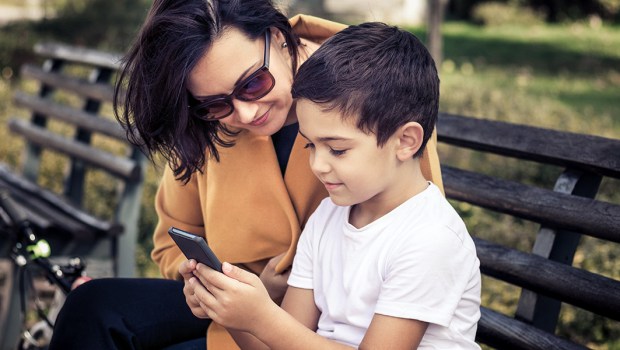 CHILD ON PHONE