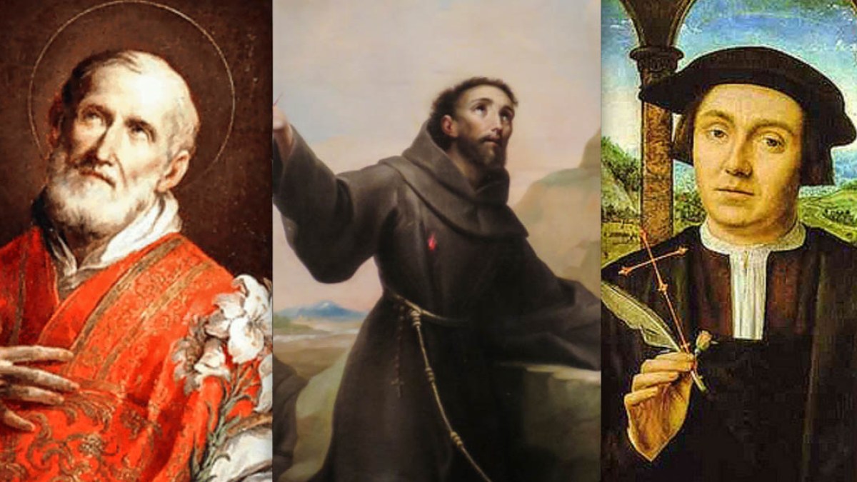 PHILIP NERI,THOMAS MORE,FRANCIS OF ASSISI
