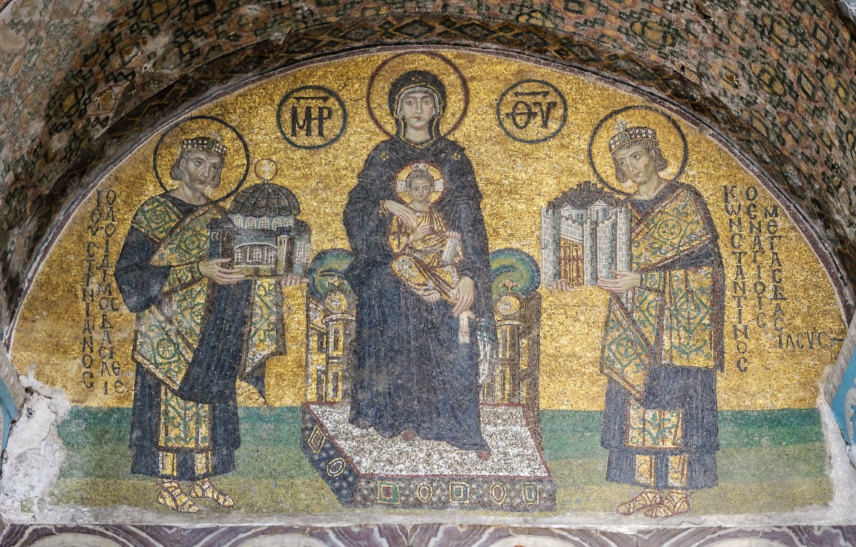 BYZANTINE MOSAIC; HAGIA SOPHIA