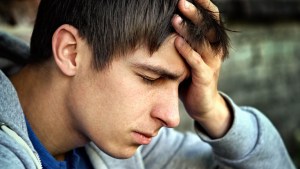 YOUNG MAN,STRESSED