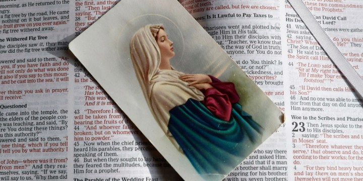 VIRGIN,MARY,PRAYER,CARD