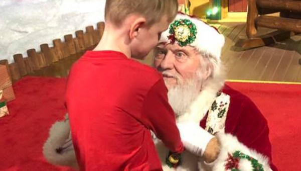 MATTHEW FOSTER WITH SANTA