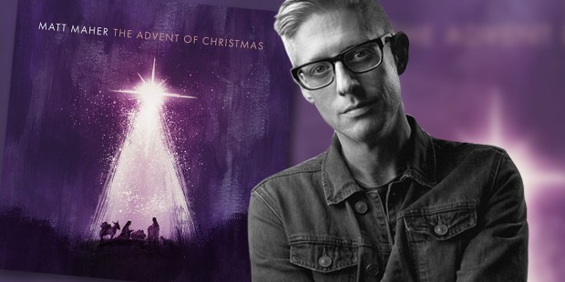 Matt Maher and the cover of his album The Advent of Christmas
